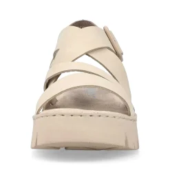 Rieker Women'S Strappy Sandals Light Beige