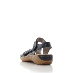 Rieker Women'S Strappy Sandals Pacific Blue
