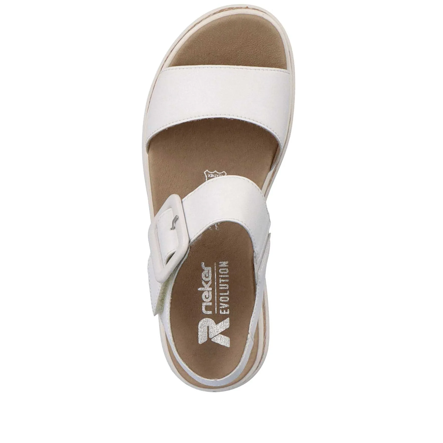 Rieker Women'S Strappy Sandals Brilliant White