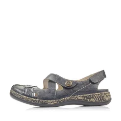 Rieker Women'S Strappy Sandals Navy Blue