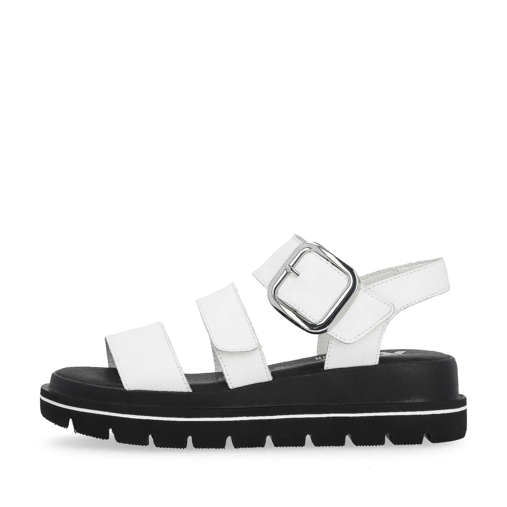 Rieker Women'S Strappy Sandals Pearl White