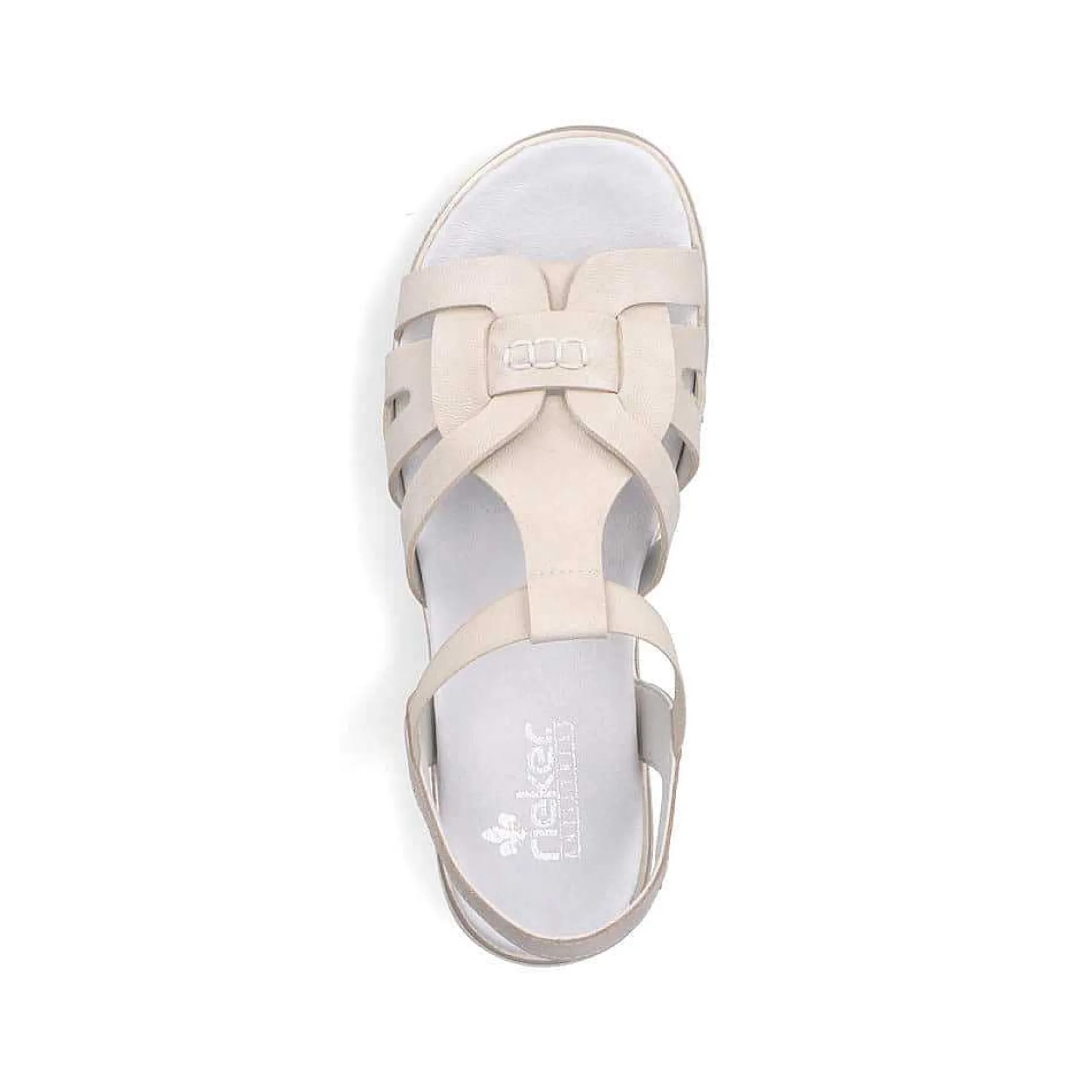 Rieker Women'S Strappy Sandals Pearl White