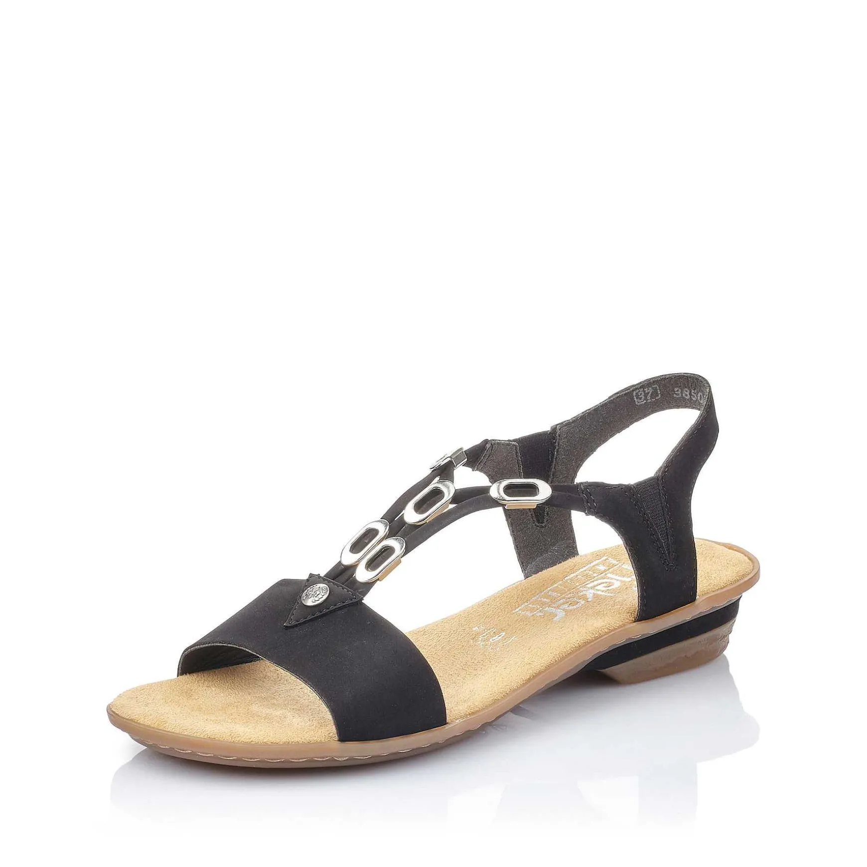 Rieker Women'S Strappy Sandals Jet Black