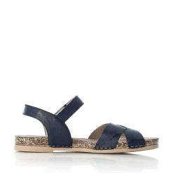 Rieker Women'S Strappy Sandals Pacific Blue