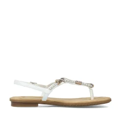 Rieker Women'S Strappy Sandals In Crystal White