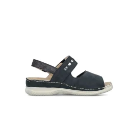 Rieker Women'S Strappy Sandals Steel Blue