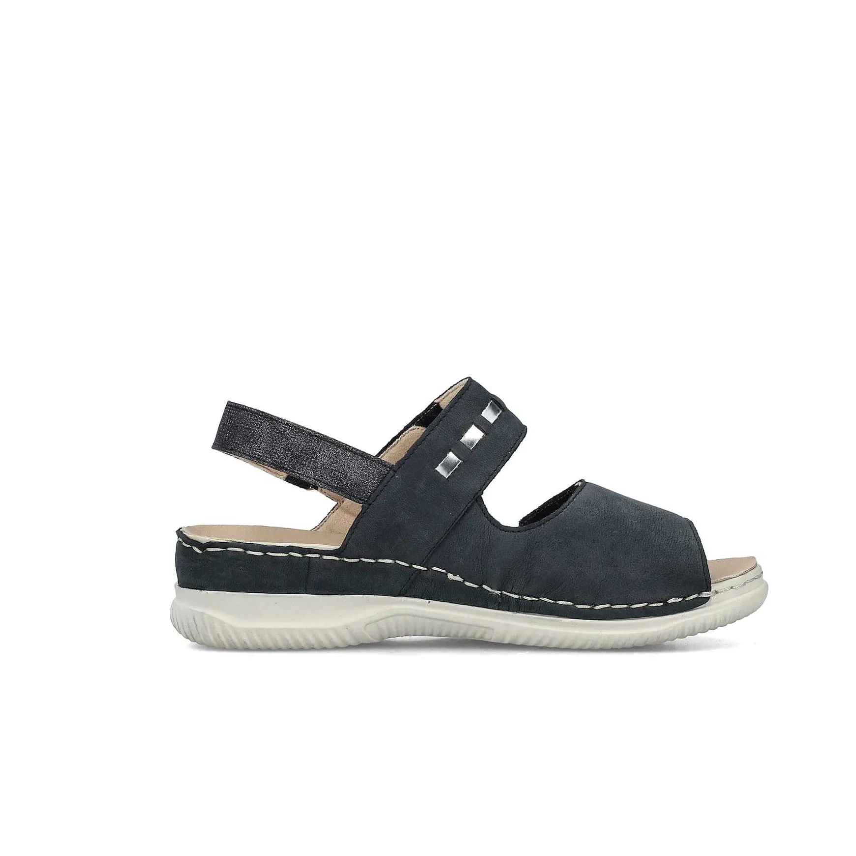 Rieker Women'S Strappy Sandals Steel Blue
