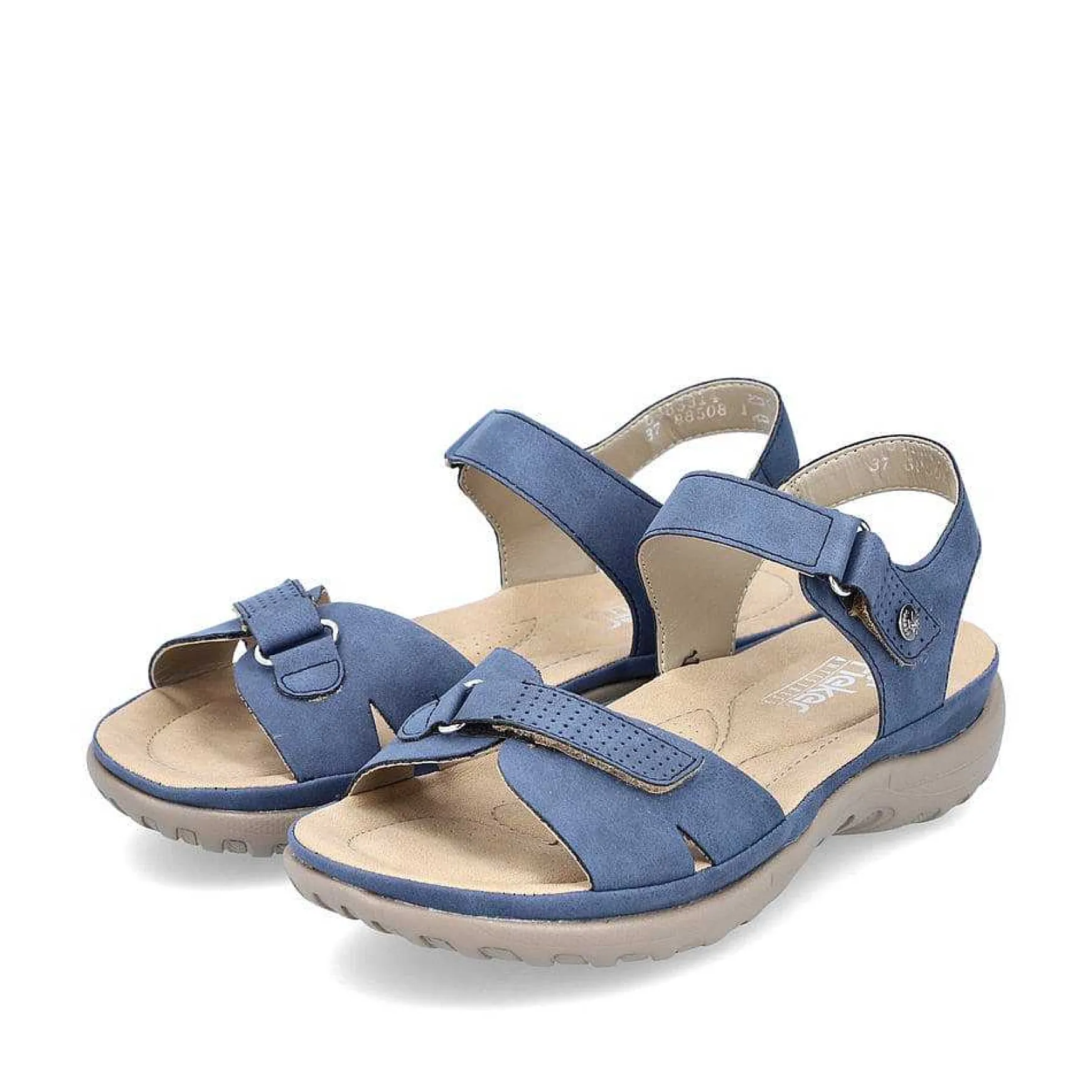 Rieker Women'S Strappy Sandals Azure Blue