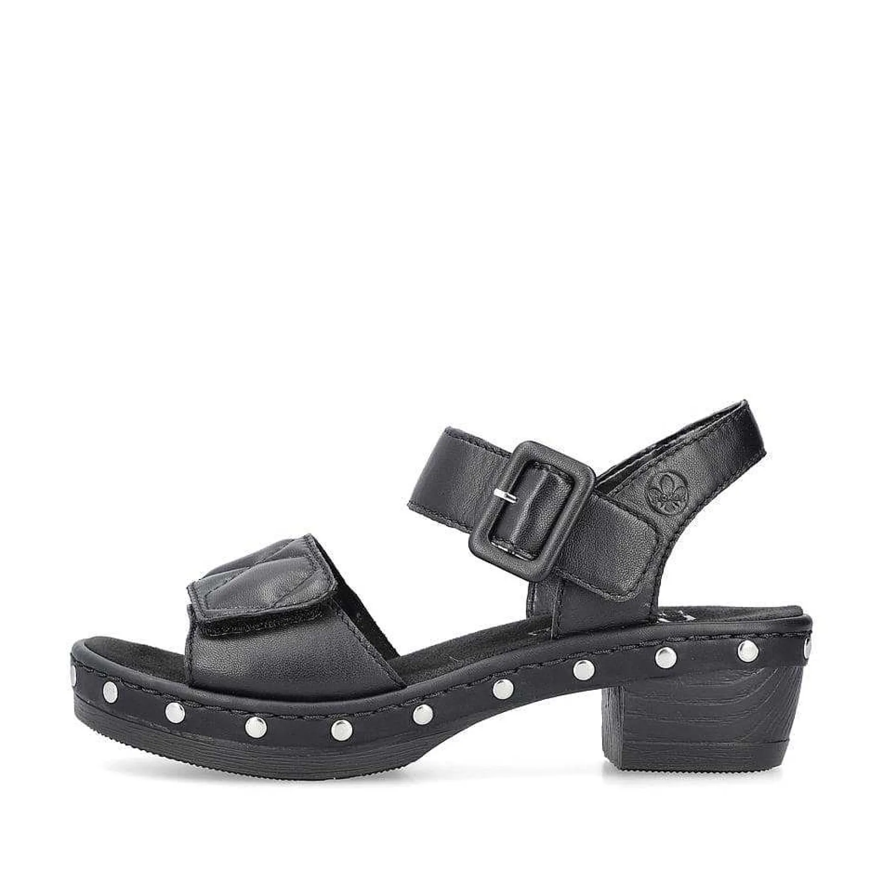 Rieker Women'S Strappy Sandals Asphalt Black