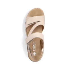 Rieker Women'S Strappy Sandals Light Beige