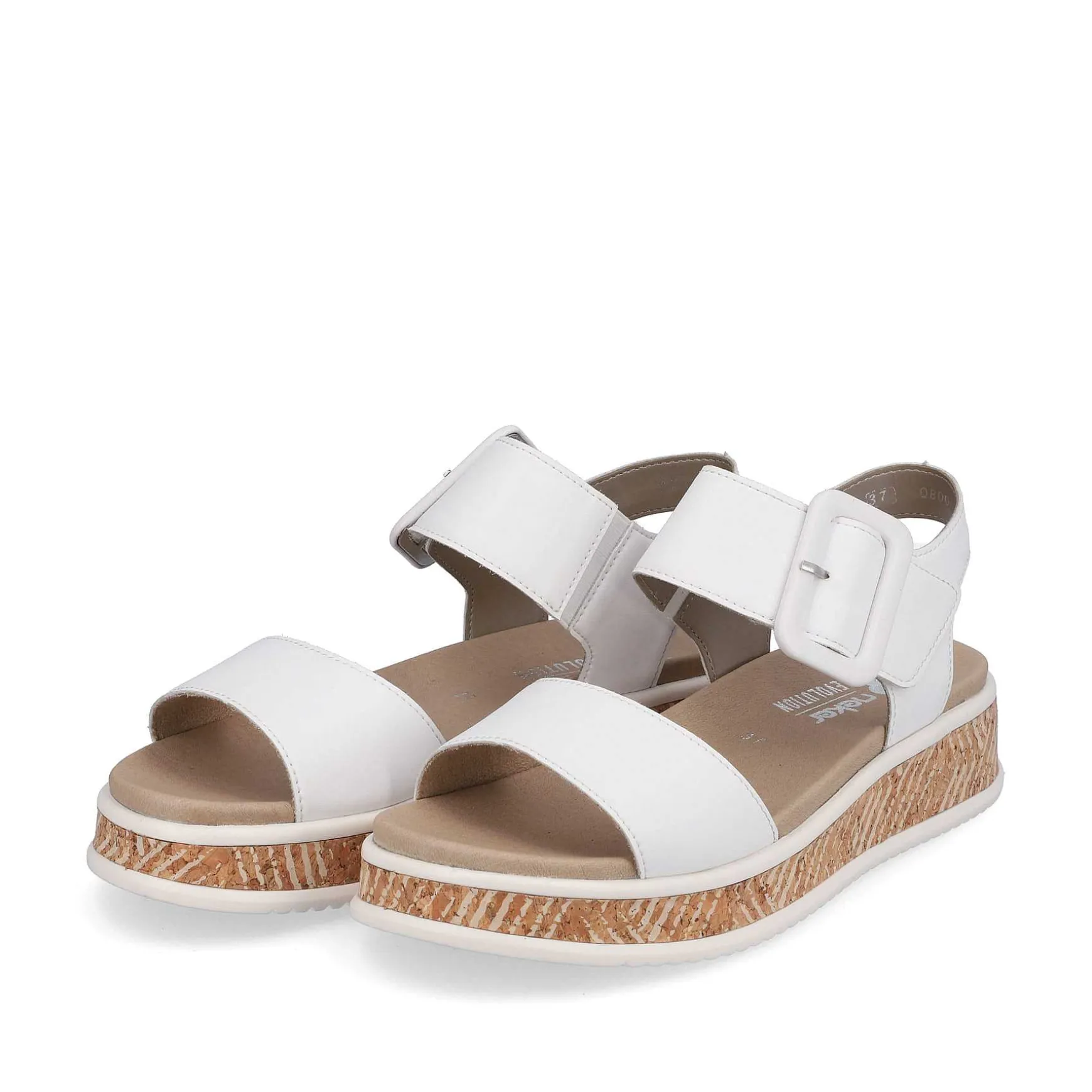 Rieker Women'S Strappy Sandals Brilliant White