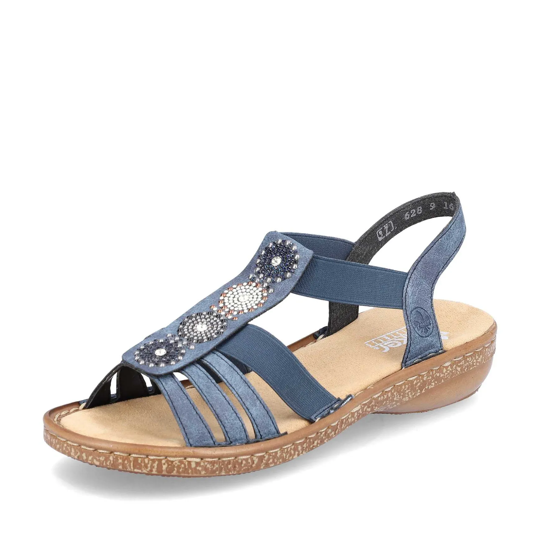 Rieker Women'S Strappy Sandals Navy Blue