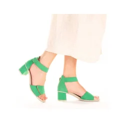 Rieker Women'S Strappy Sandals Leaf Green