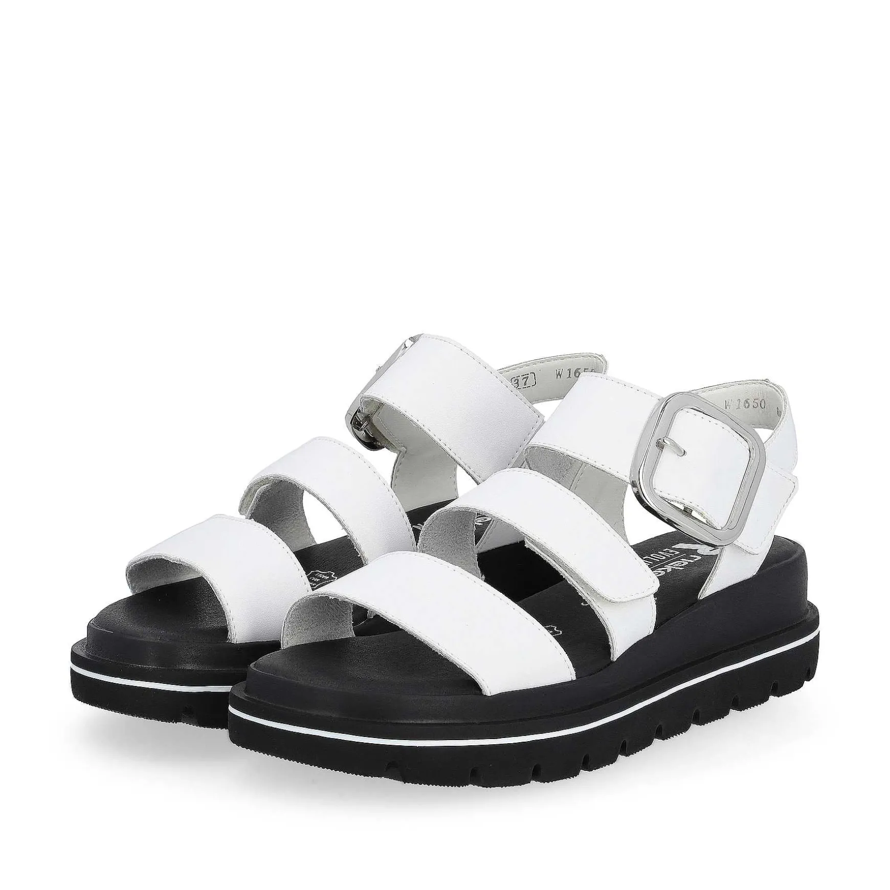 Rieker Women'S Strappy Sandals Pearl White