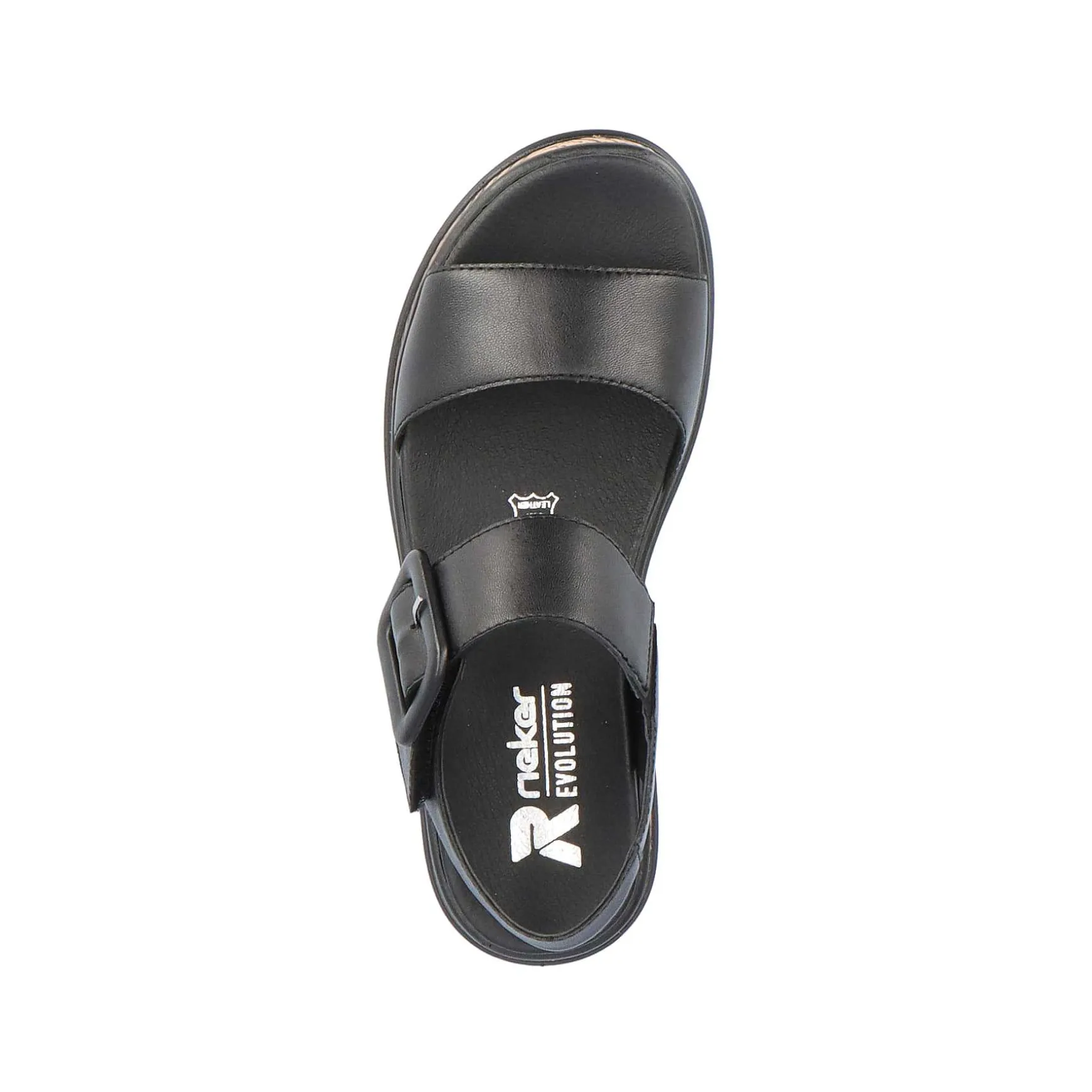 Rieker Women'S Strappy Sandals Midnight Black