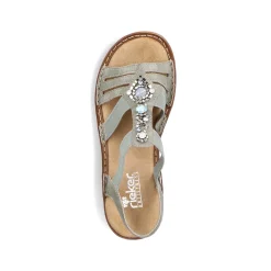 Rieker Women'S Strappy Sandals Mint Green