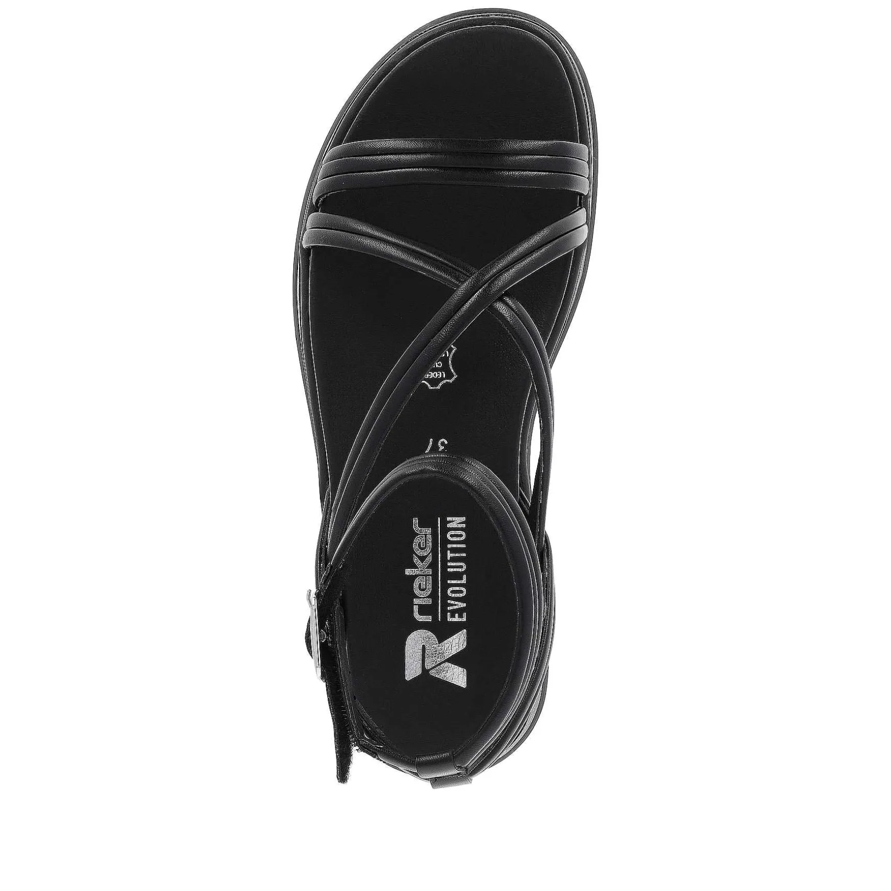 Rieker Women'S Strappy Sandals Noir