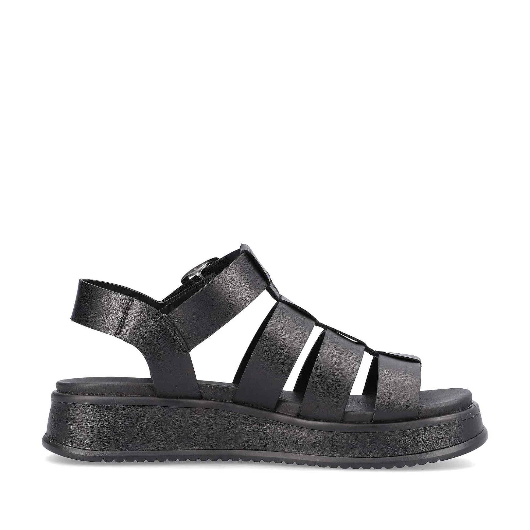 Rieker Women'S Strappy Sandals Night Black