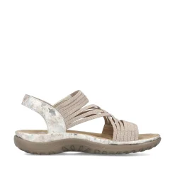 Rieker Women'S Strappy Sandals Cream Beige