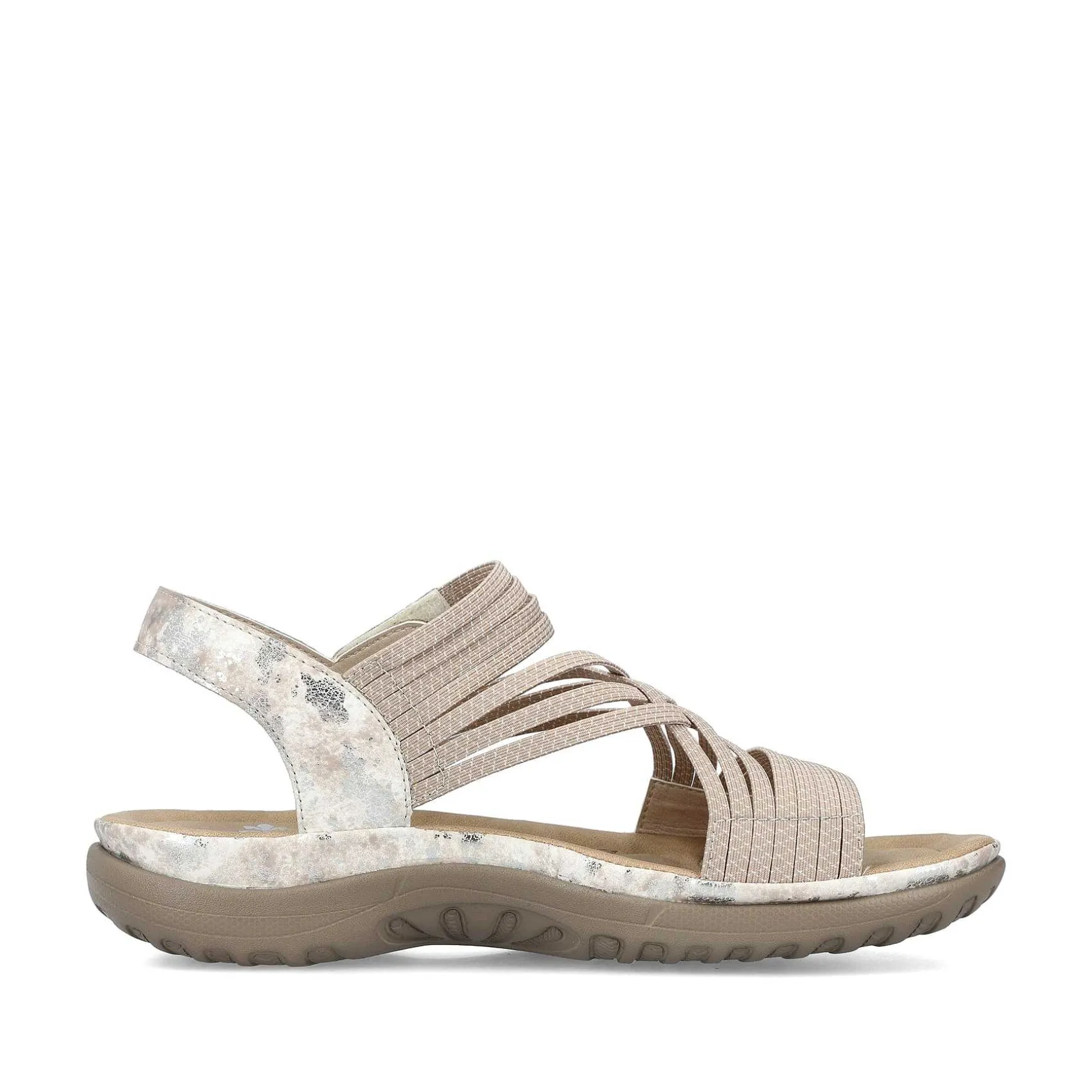 Rieker Women'S Strappy Sandals Cream Beige