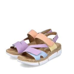 Rieker Women'S Strappy Sandals In Pastel Colors