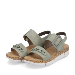 Rieker Women'S Strappy Sandals Mint Green