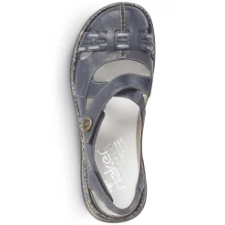 Rieker Women'S Strappy Sandals Navy Blue