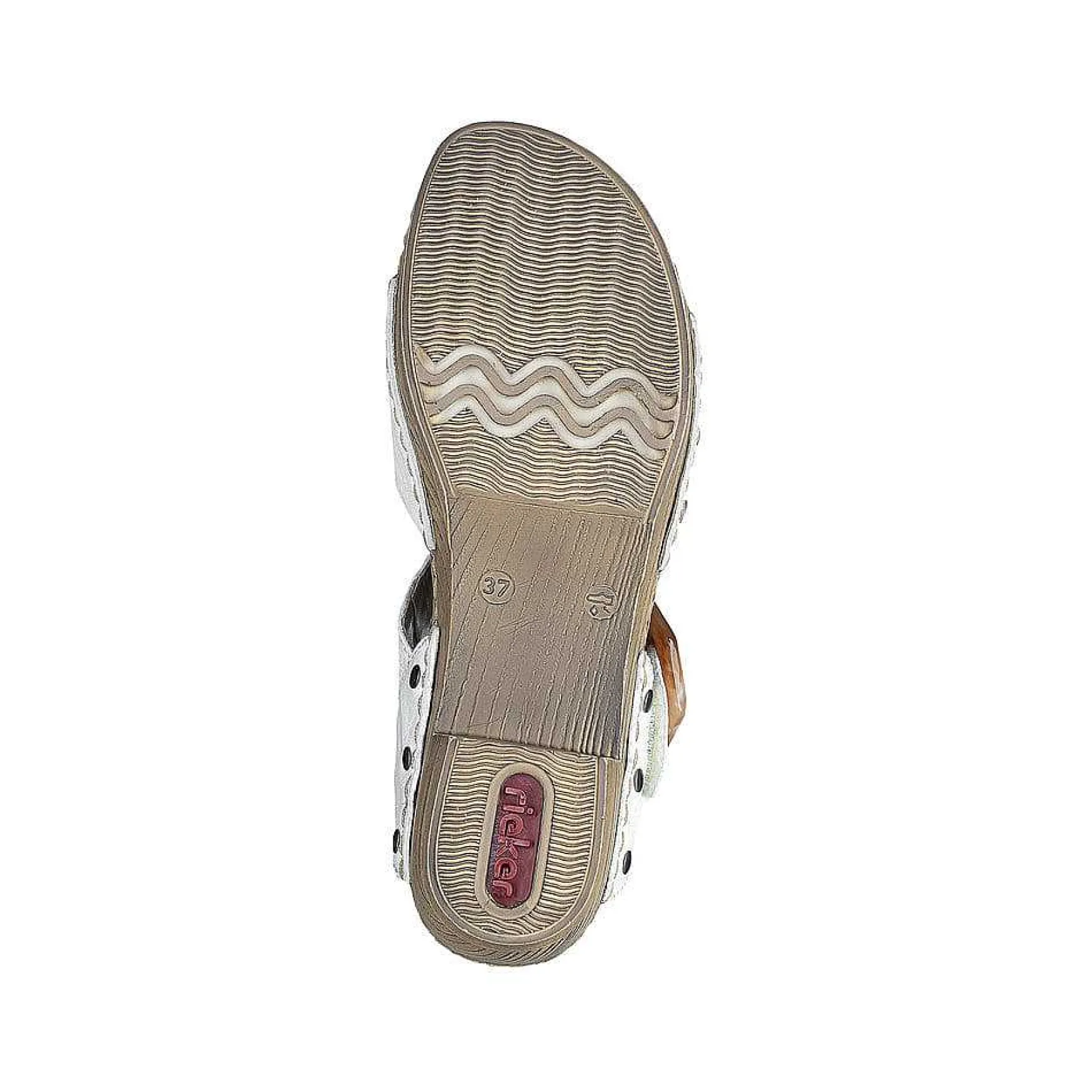 Rieker Women'S Strappy Sandals Pearl White