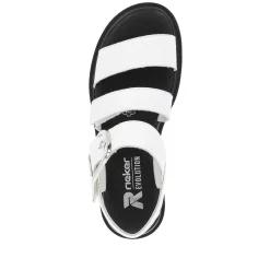 Rieker Women'S Strappy Sandals Pearl White