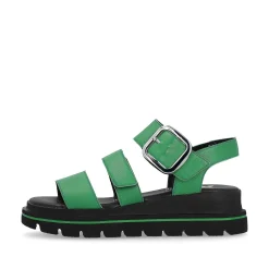 Rieker Women'S Strappy Sandals Emerald Green
