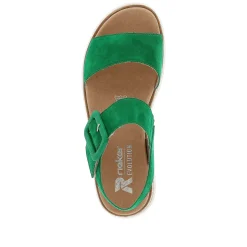 Rieker Women'S Strappy Sandals Emerald Green
