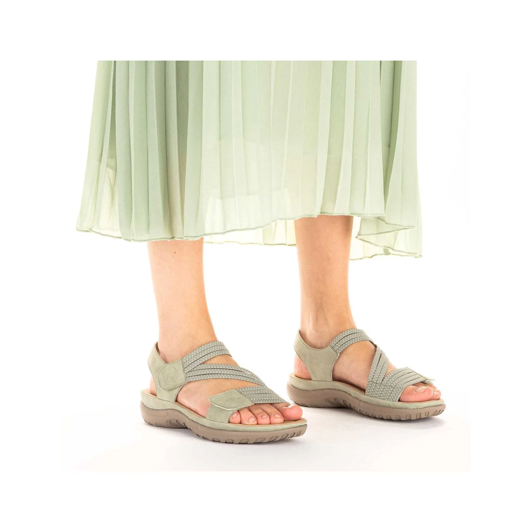 Rieker Women'S Strappy Sandals Mint Green