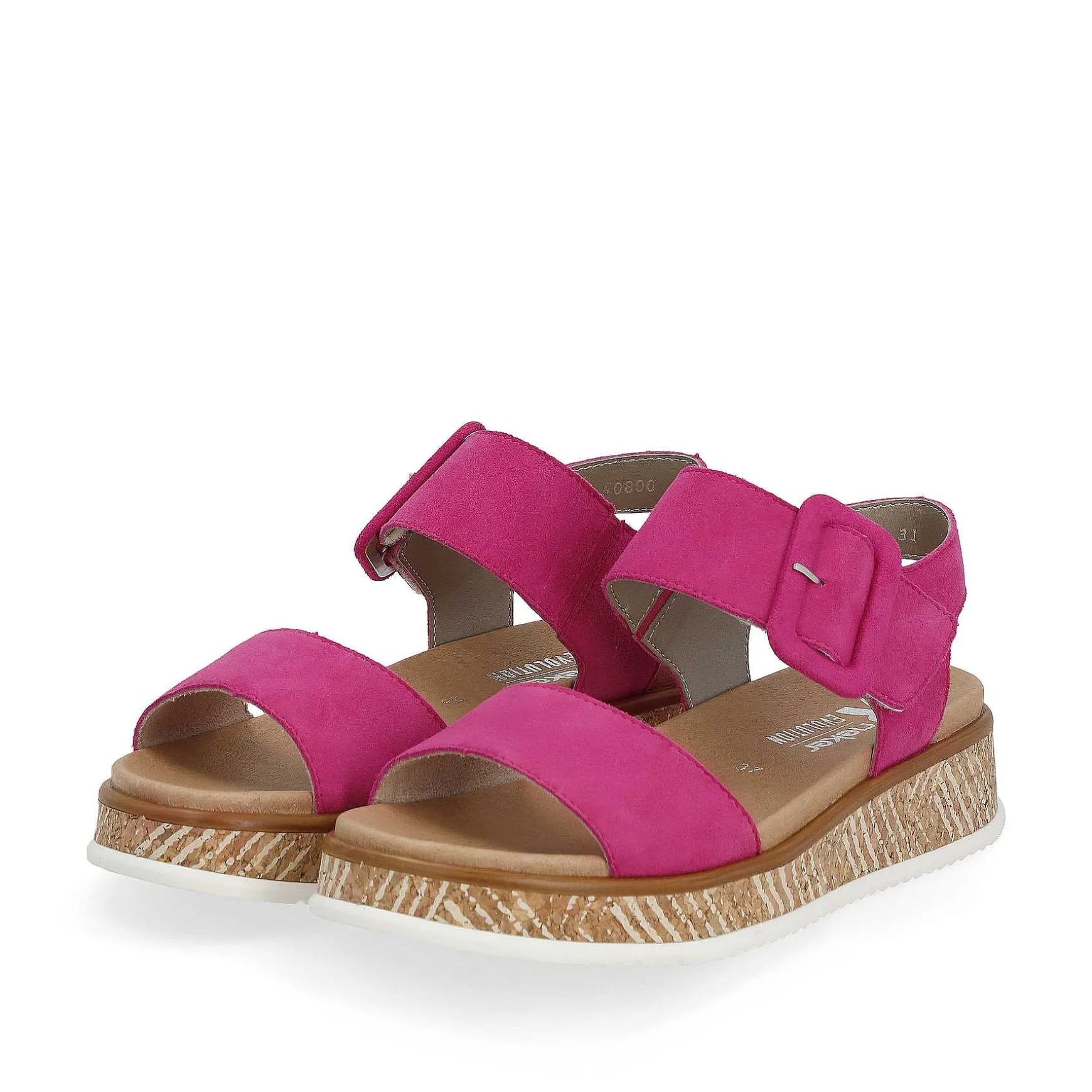 Rieker Women'S Strappy Sandals Magenta