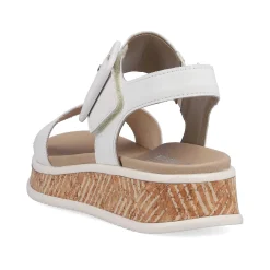 Rieker Women'S Strappy Sandals Brilliant White
