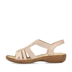 Rieker Women'S Strappy Sandals Soft Pink