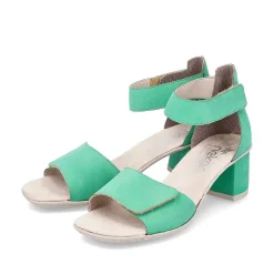 Rieker Women'S Strappy Sandals Leaf Green