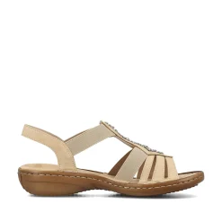Rieker Women'S Strappy Sandals Light Brown