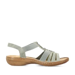 Rieker Women'S Strappy Sandals Mint Green