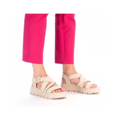 Rieker Women'S Strappy Sandals Light Beige