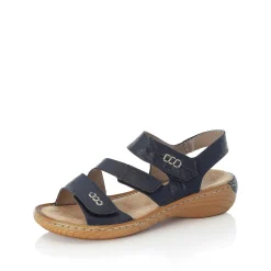 Rieker Women'S Strappy Sandals Pacific Blue