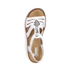 Rieker Women'S Strappy Sandals Lily White