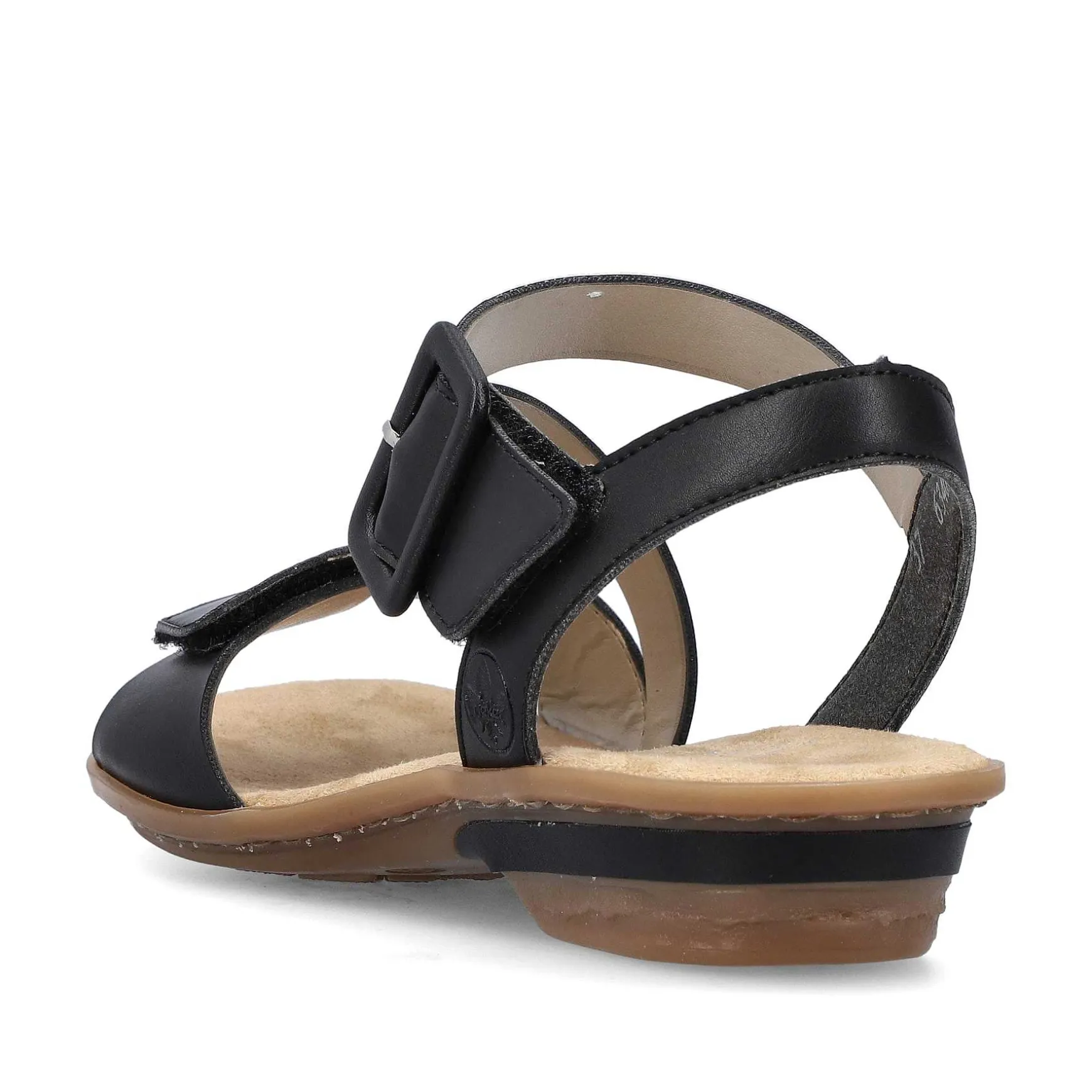 Rieker Women'S Strappy Sandals Night Black