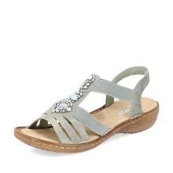 Rieker Women'S Strappy Sandals Mint Green