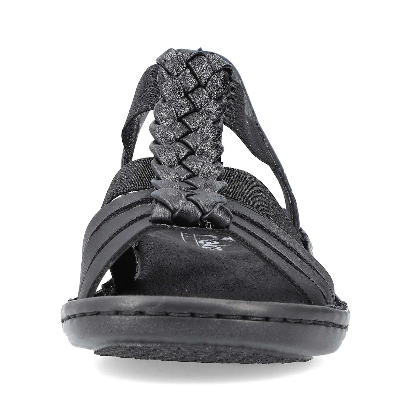Rieker Women'S Strappy Sandals Asphalt Black