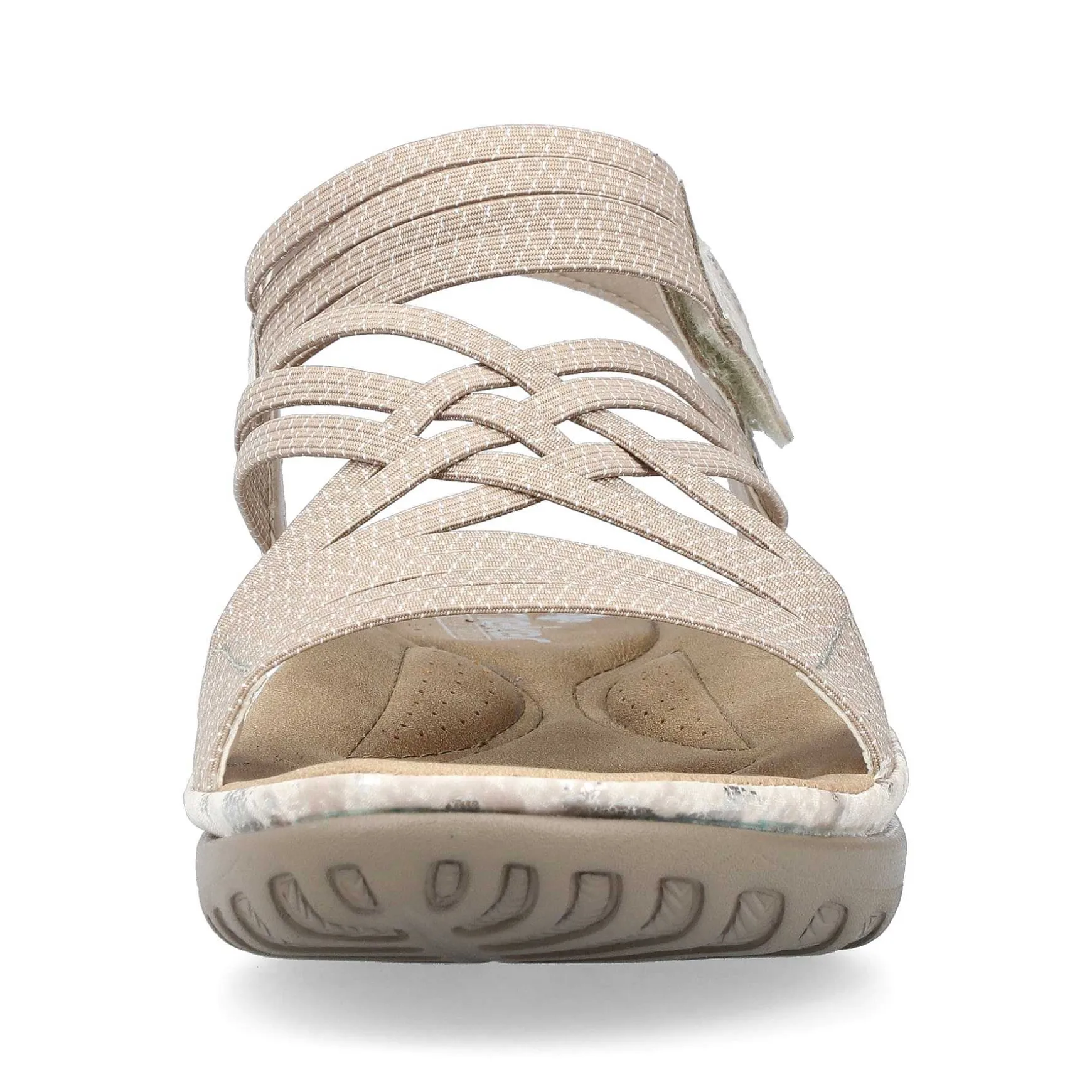 Rieker Women'S Strappy Sandals Cream Beige