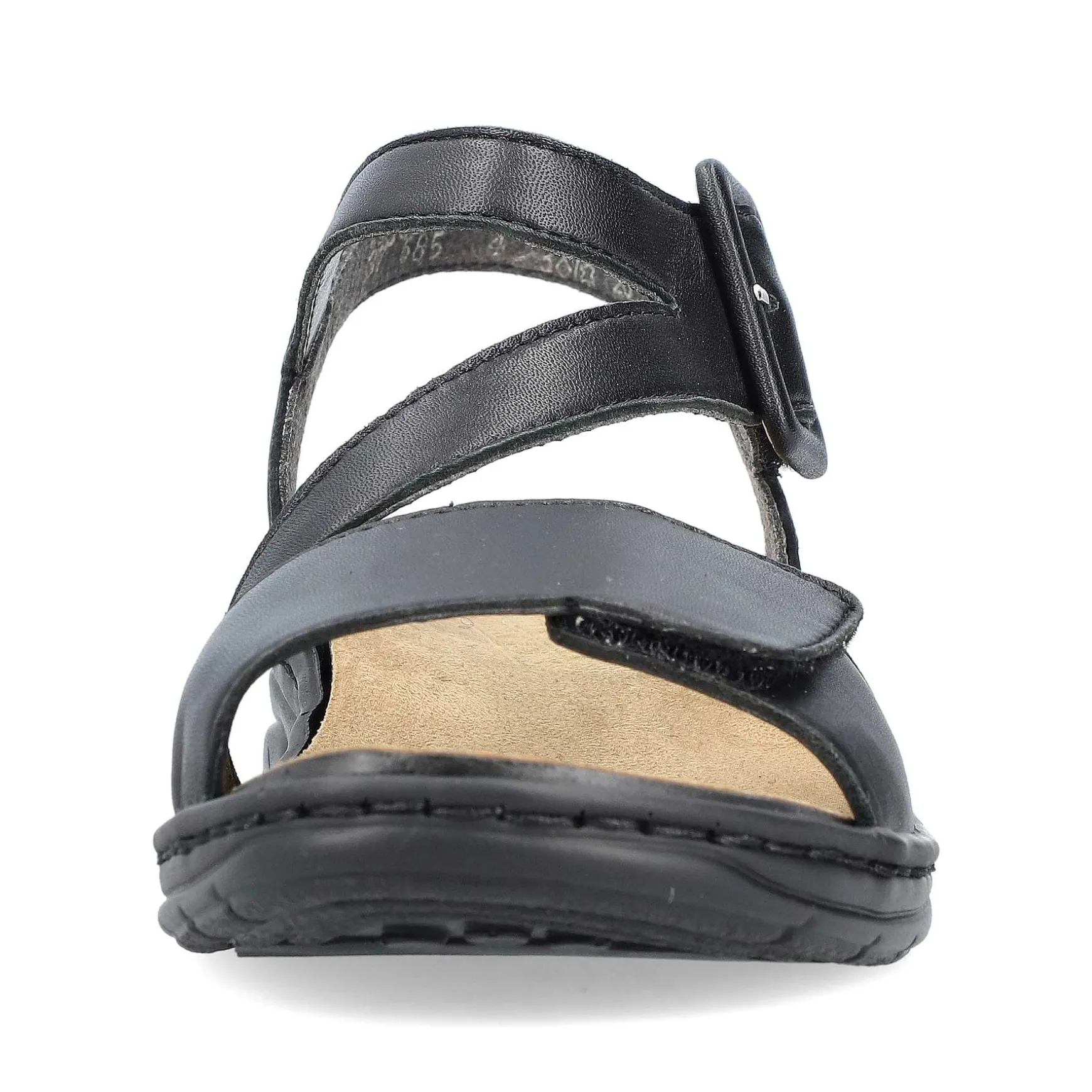 Rieker Women'S Strappy Sandals Asphalt Black