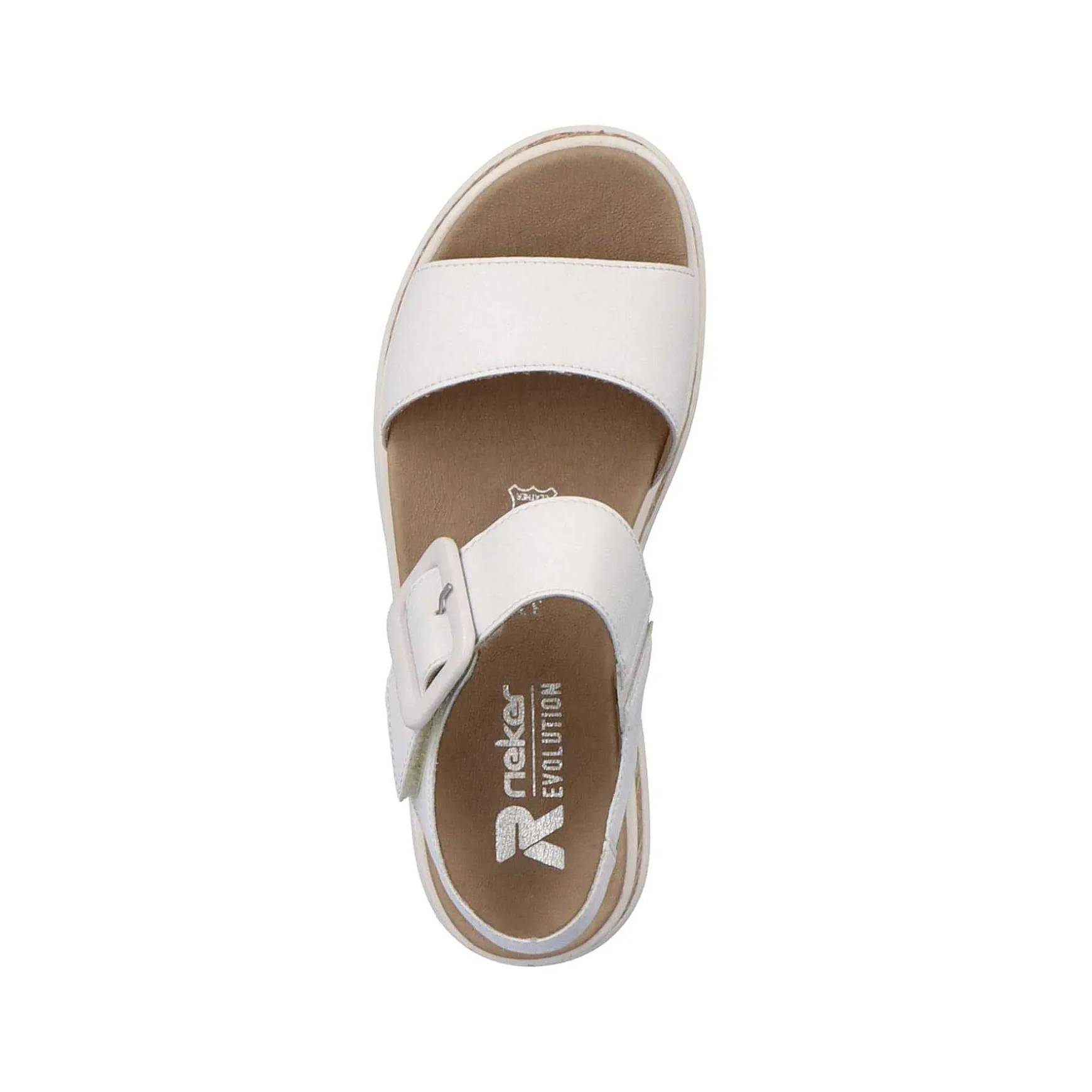 Rieker Women'S Strappy Sandals Brilliant White