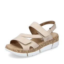 Rieker Women'S Strappy Sandals Light Beige