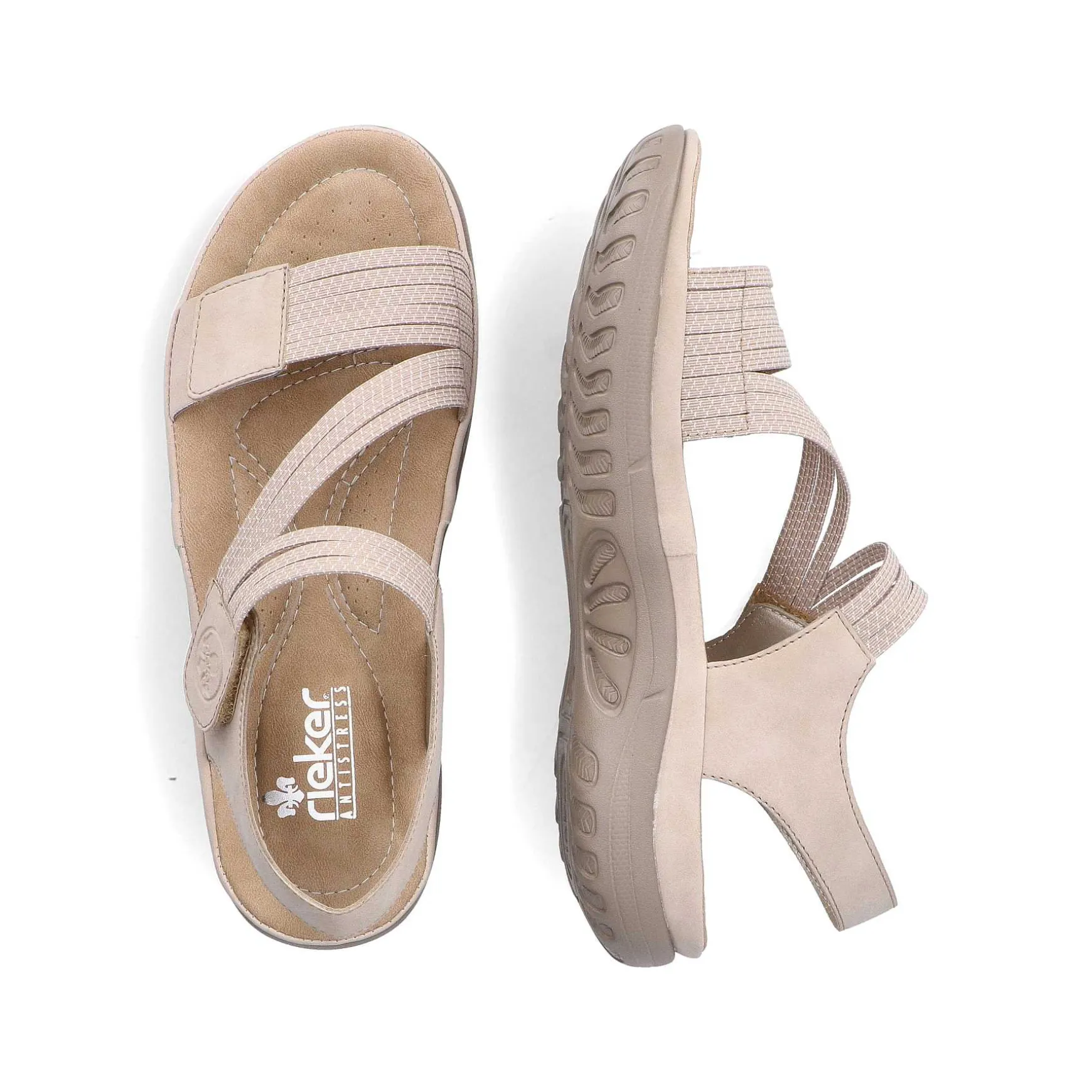 Rieker Women'S Strappy Sandals Light Beige
