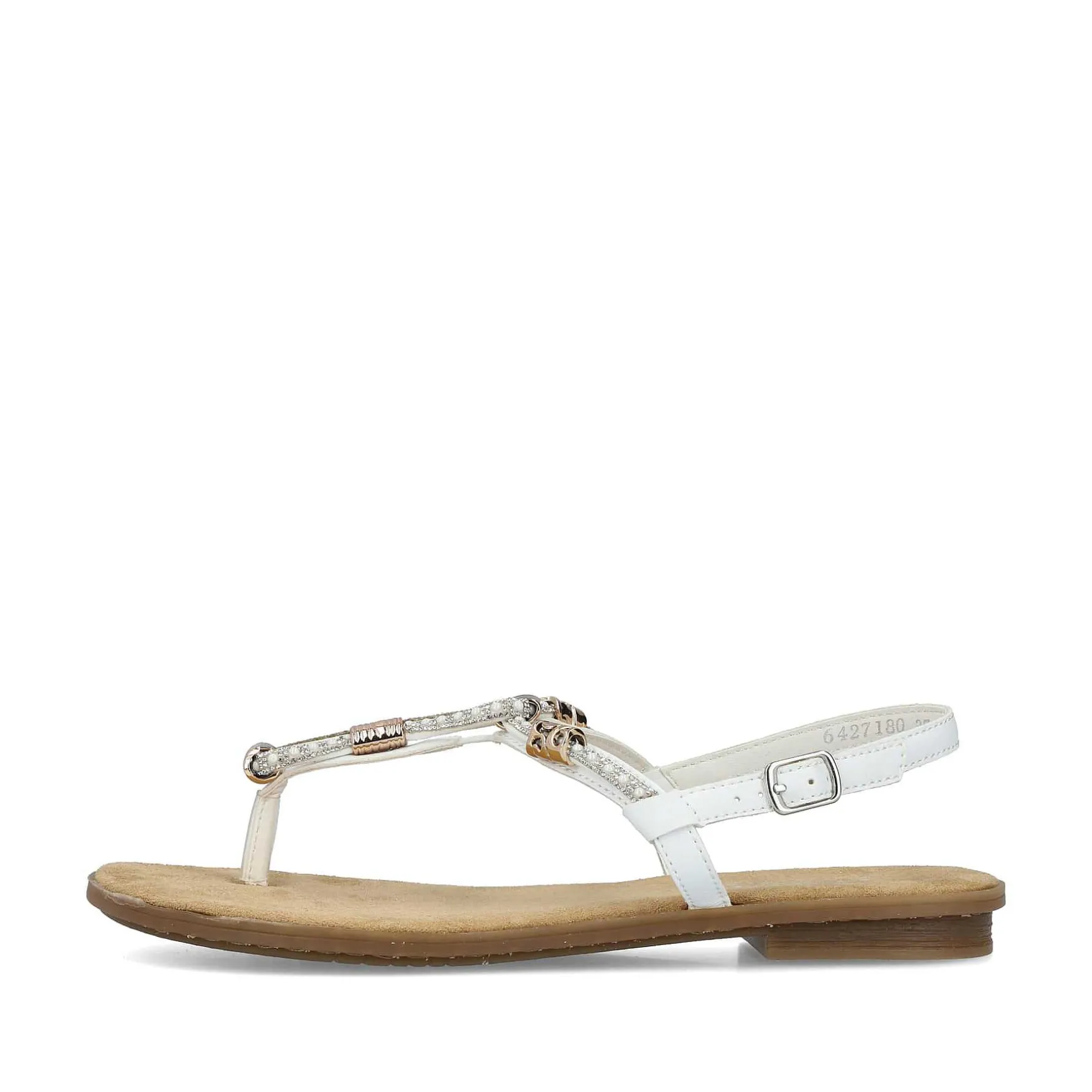 Rieker Women'S Strappy Sandals In Crystal White
